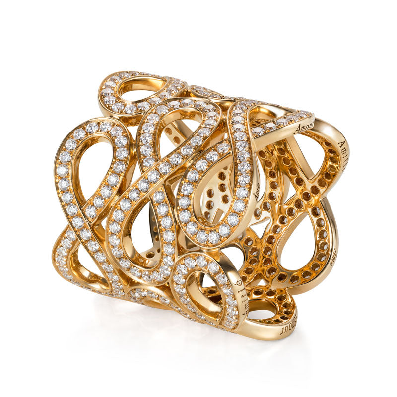 3ternity Diamond Ring in 18K Yellow Gold