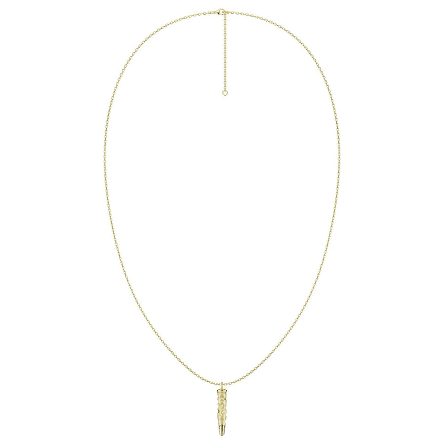 Bullet Peace Pendant in 18K Yellow Gold