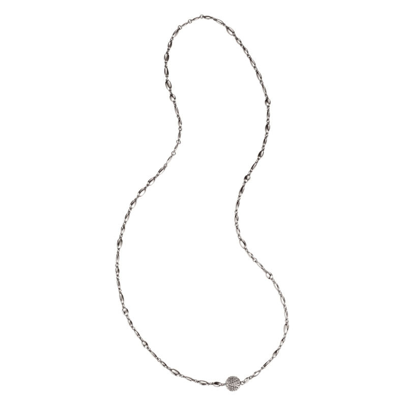 Skinny Necklace in 18K White Gold