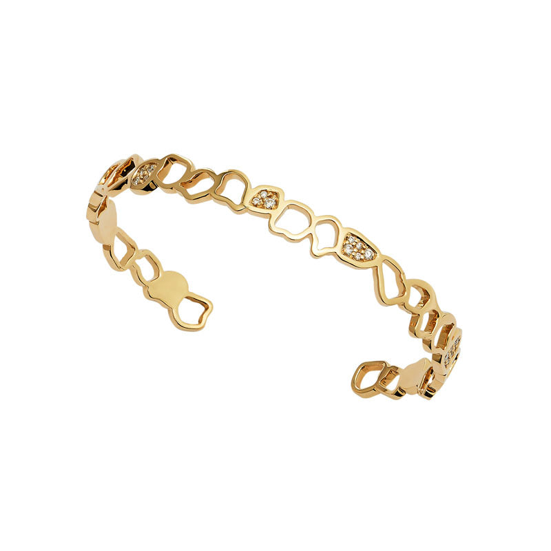 Twiga Diamond Bracelet in 18K Yellow Gold